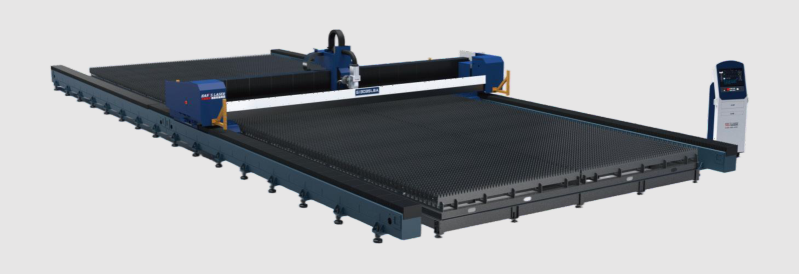 Linear-rail ultra-large format fiber laser bevel cutting machine