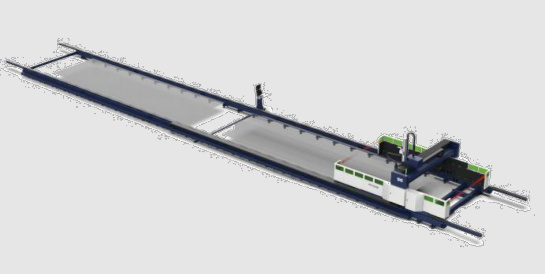 Laser profile flat-bevel composite cutting machine
